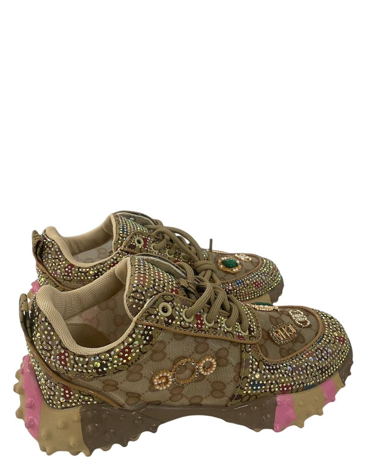 Chaussures de sport AQ720 OOG pour femmes: Marron / 37