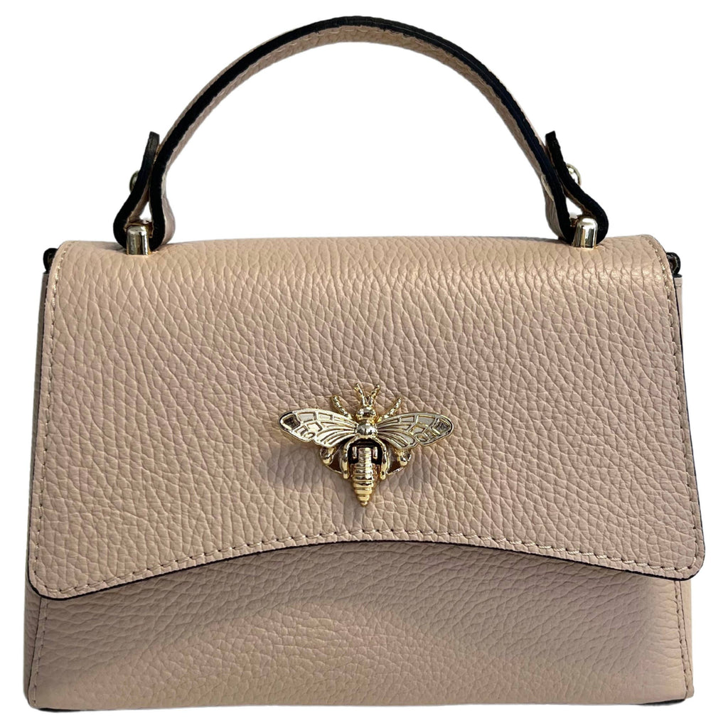 Sac à bandoulière pour femme en cuir véritable avec fermeture Ape: Orange