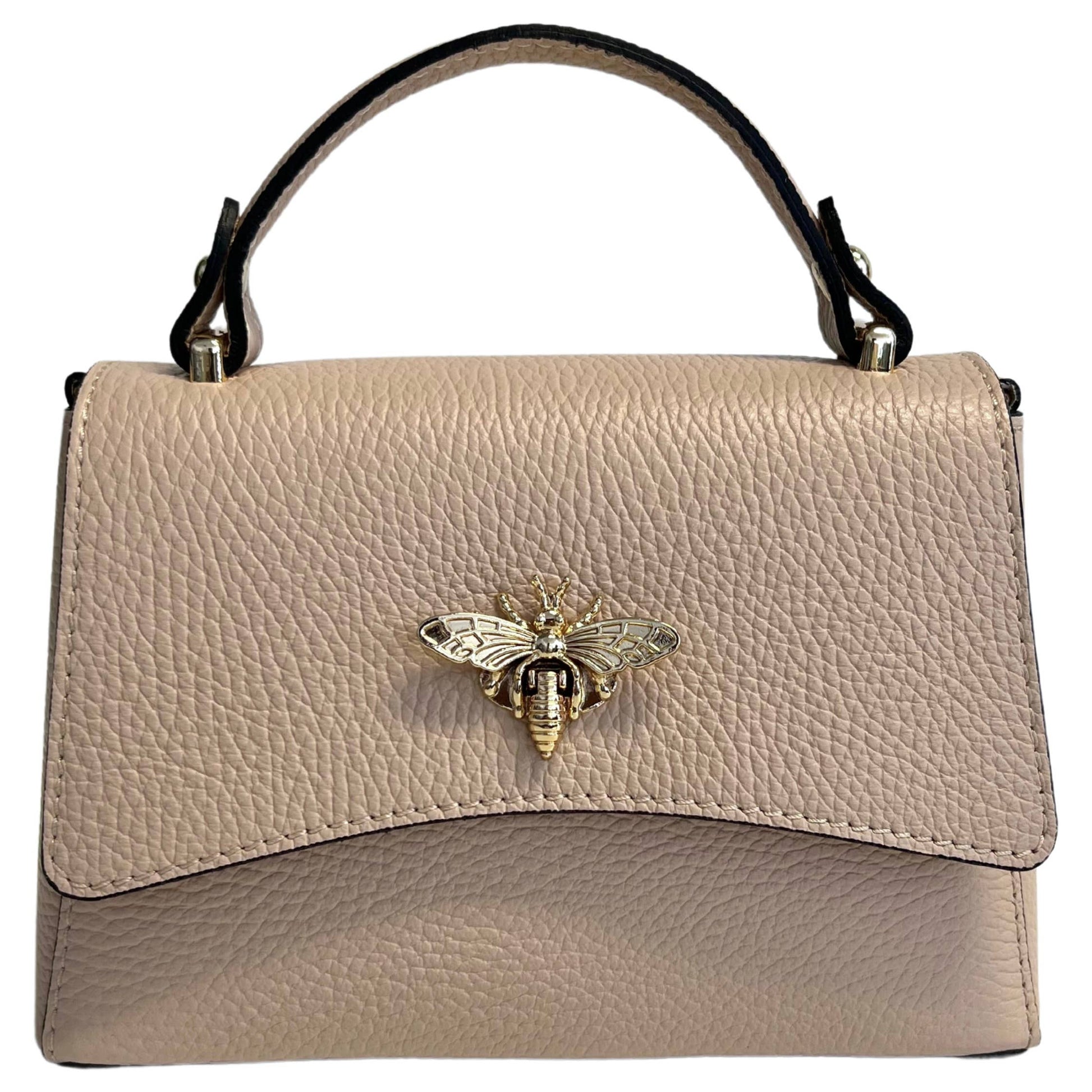Sac à bandoulière pour femme en cuir véritable avec fermeture Ape: Orange