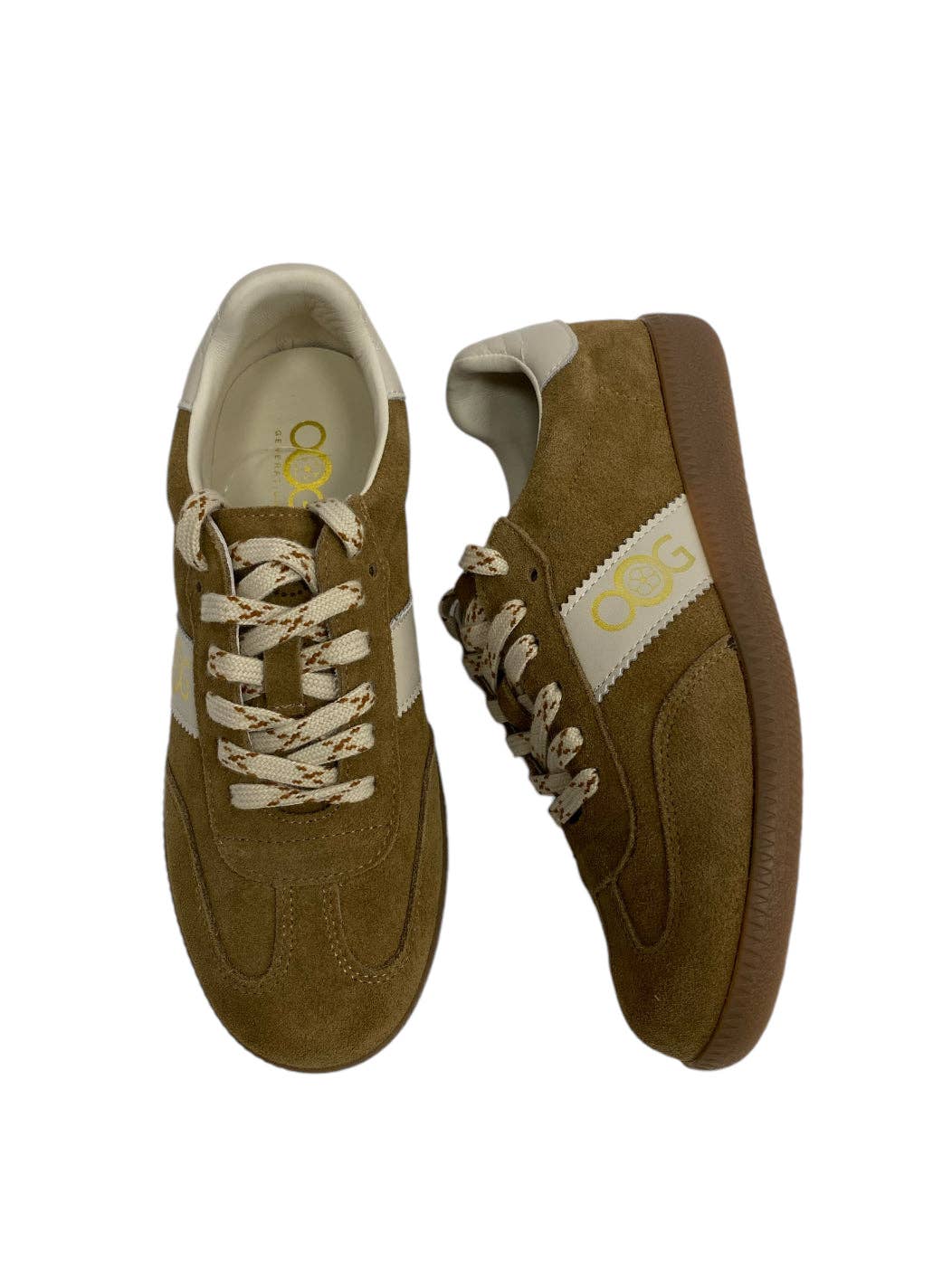 OS1814 Baskets en cuir Camel OOG: Chameau / 36