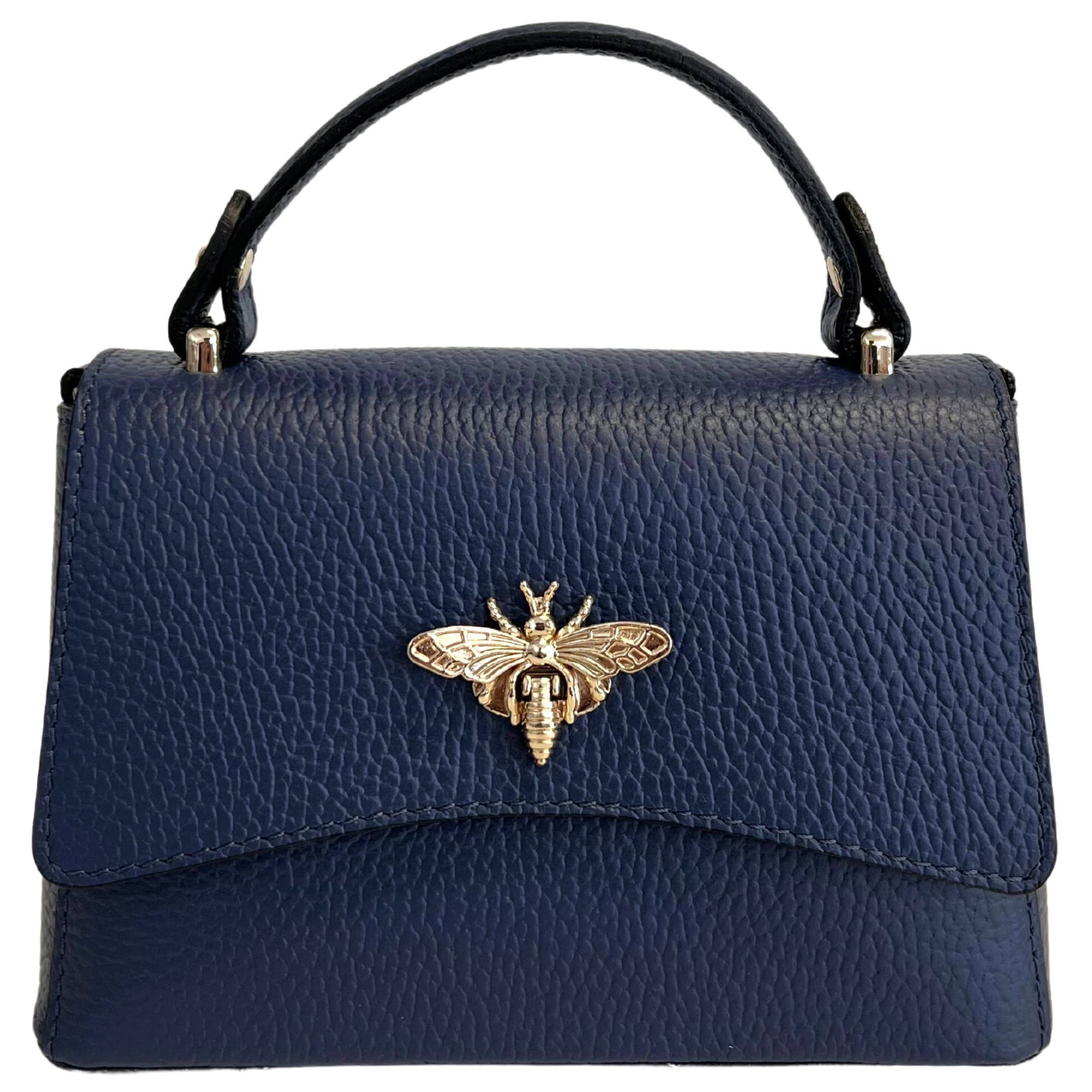 Sac à bandoulière pour femme en cuir véritable avec fermeture Ape: Orange