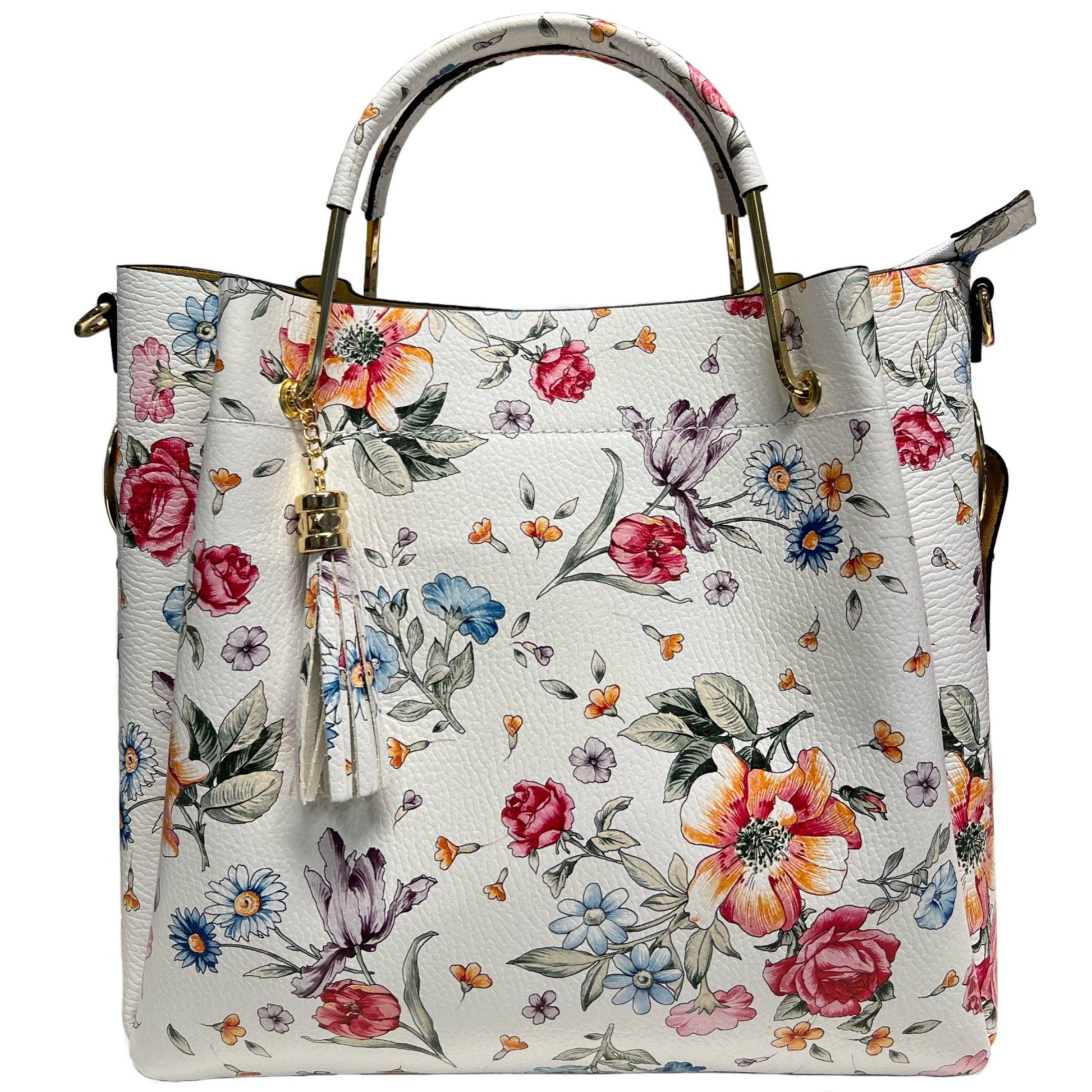 Sac seau Modarno pour femme en cuir véritable et sac intérieur mo: Forêt Joyeuse